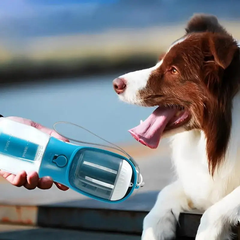 Dog Water Cup Drinking Food Garbage Bag Three-in-one Portable Small