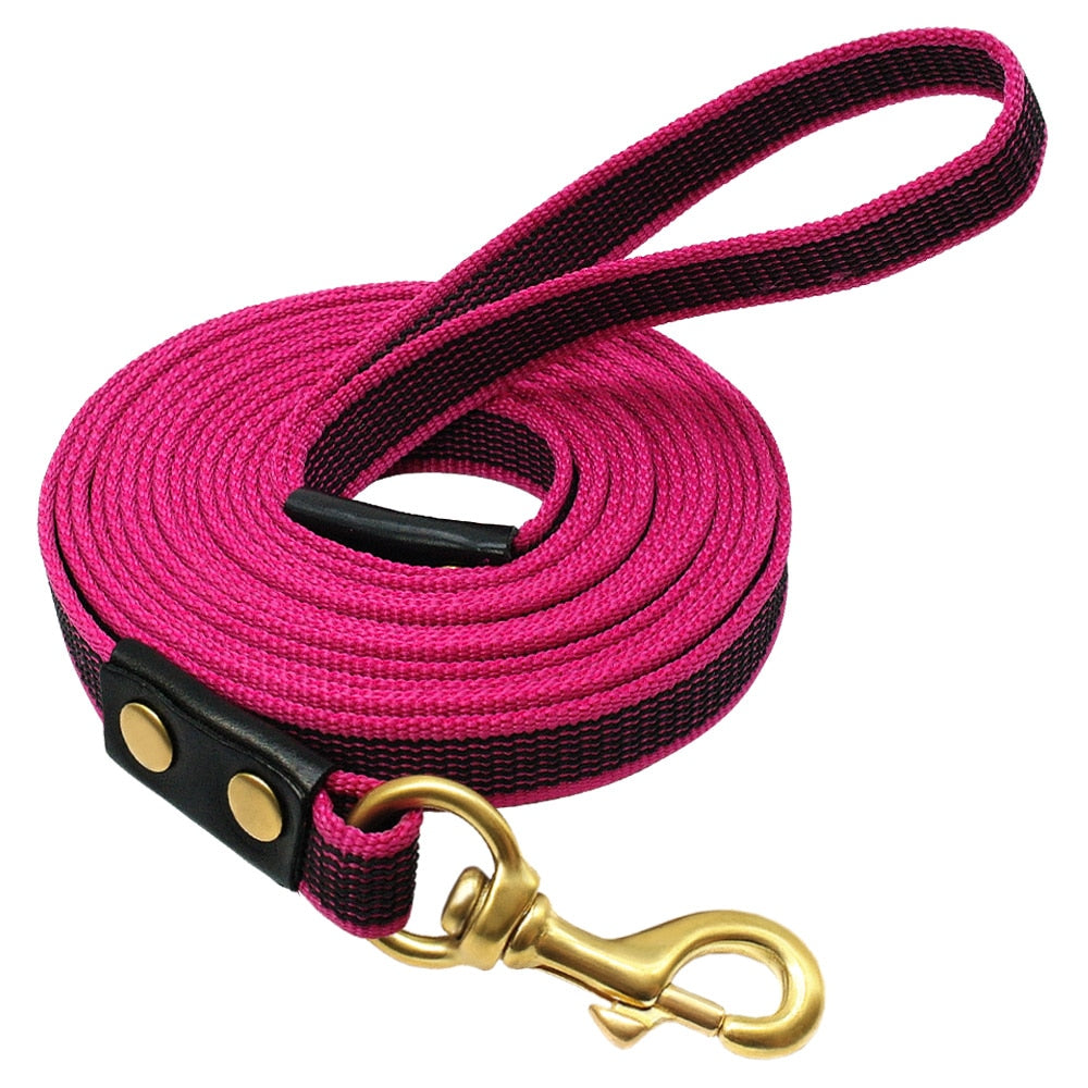 Long Dog Tracking Leash Non Slip Nylon Training