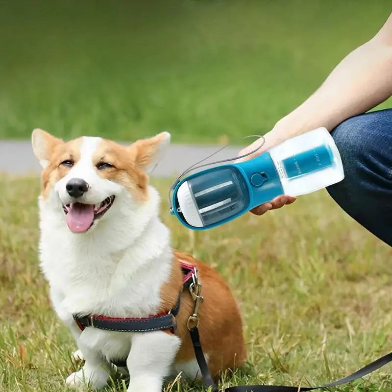 Dog Water Cup Drinking Food Garbage Bag Three-in-one Portable Small