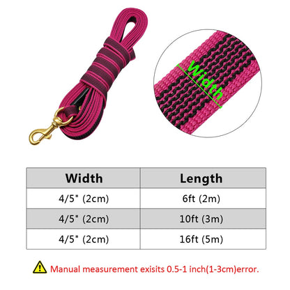 Long Dog Tracking Leash Non Slip Nylon Training