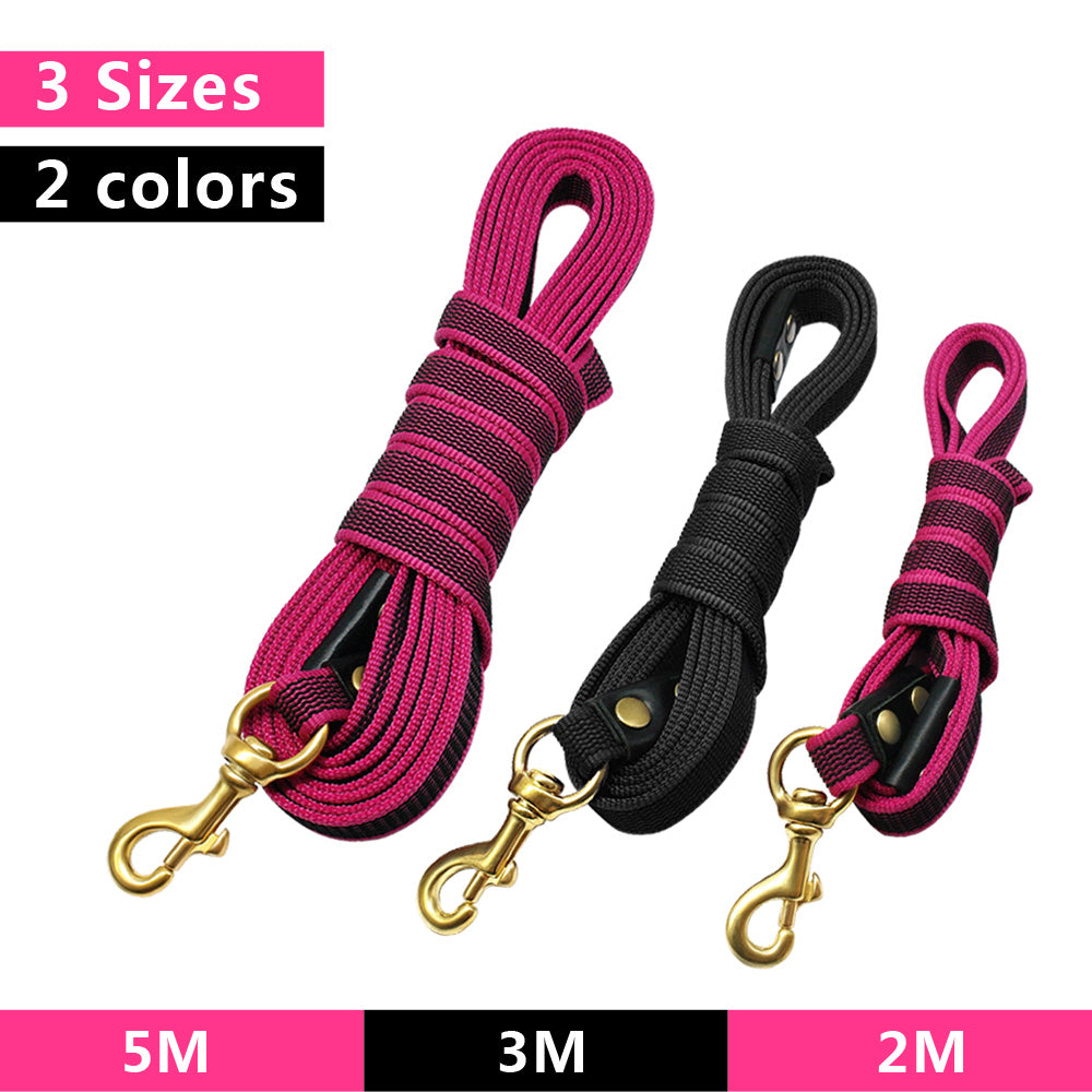 Long Dog Tracking Leash Non Slip Nylon Training