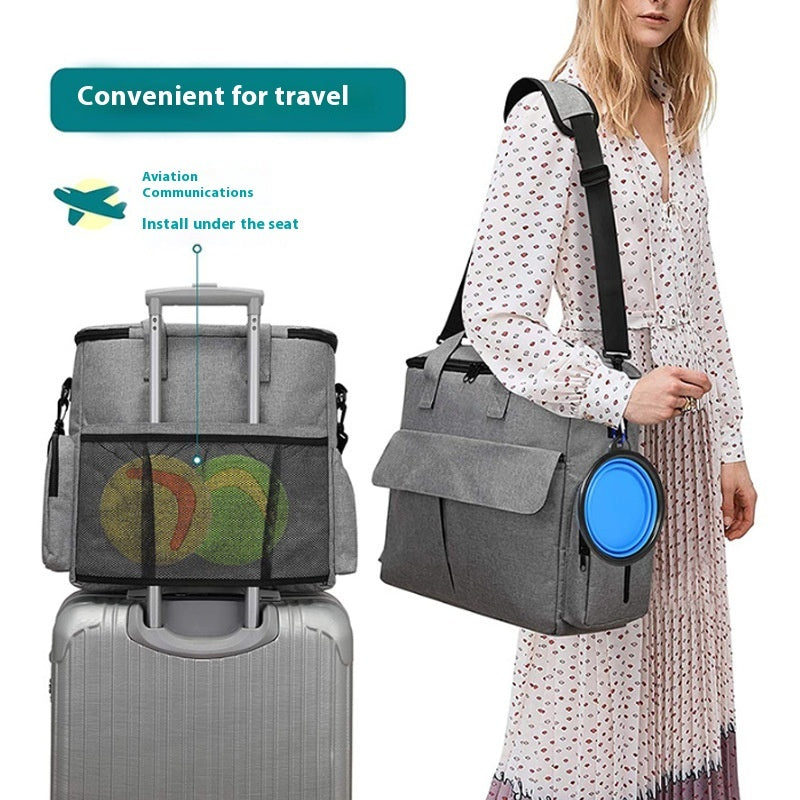 Dog Travel Bag Kit Pet Bag Out Travel Convenient Large-capacity